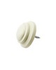 Menagerie Rod End Cap  Aged White